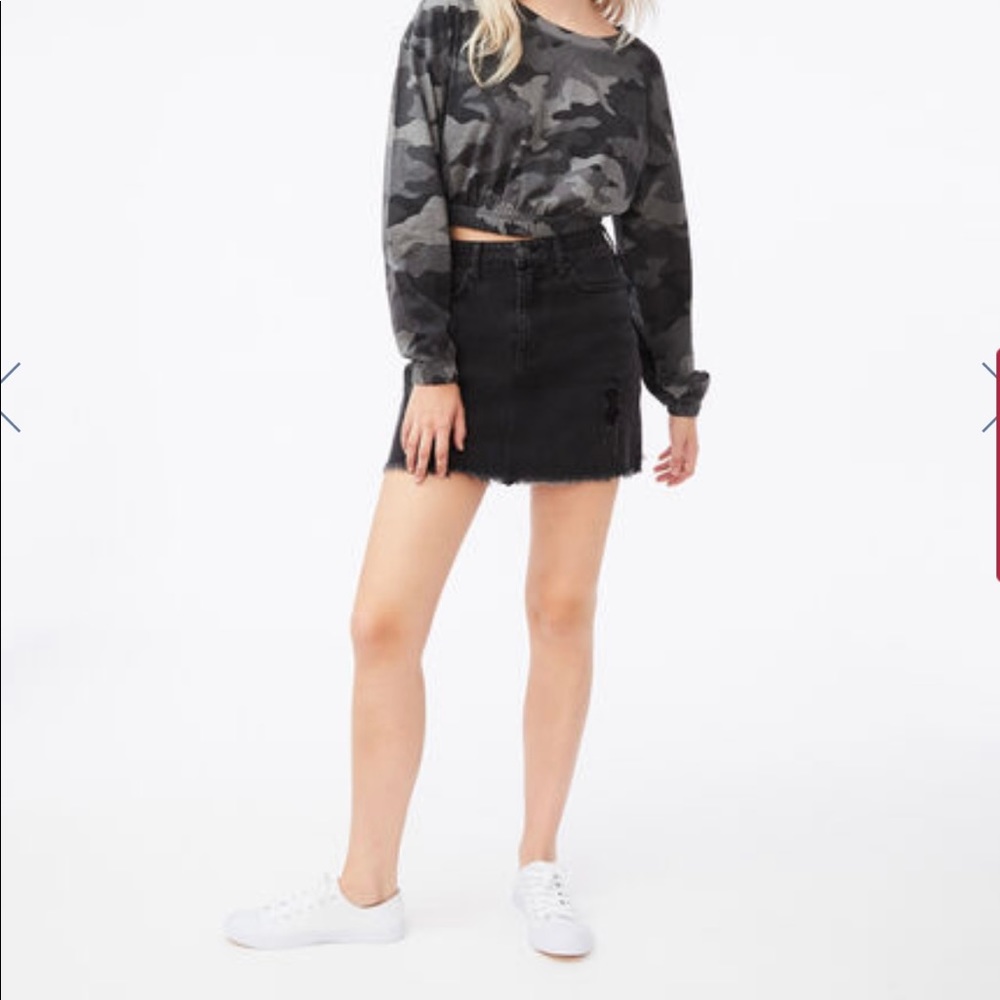 Aeropostale High Waisted Denim Skirt